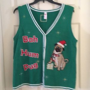 Christmas ugly sweater vest